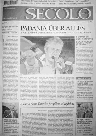 martedì 28 settembre 2010