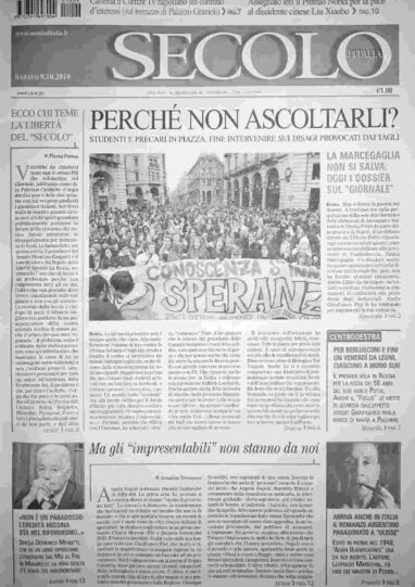 sabato 9 ottobre 2010