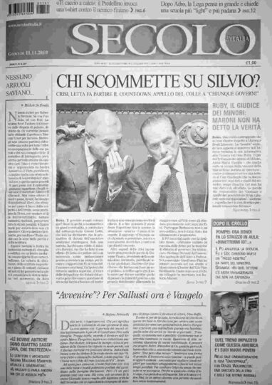 giovedì 11 novembre 2010