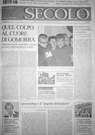 giovedì 18 novembre 2010