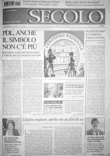 martedì 23 novembre 2010