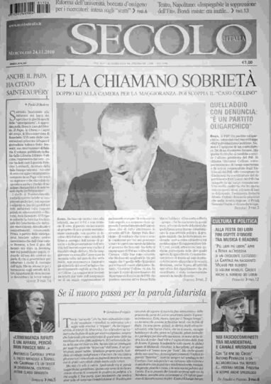 mercoledì 24 novembre 2010