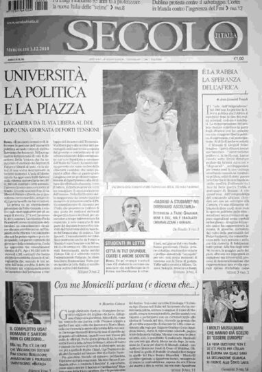 mercoledì 1 dicembre 2010