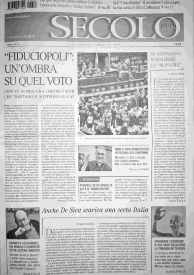 venerdì 10 dicembre 2010