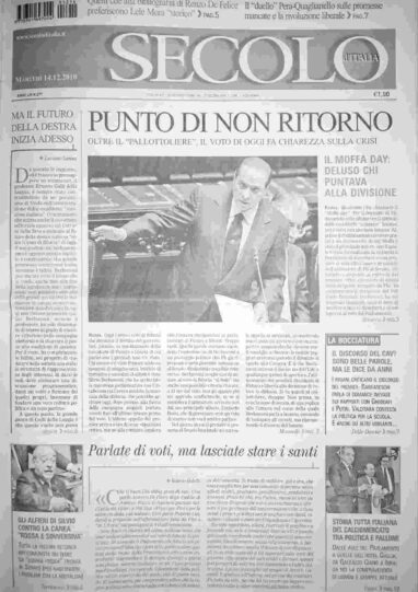 martedì 14 dicembre 2010