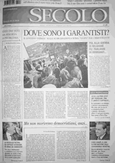 sabato 18 dicembre 2010