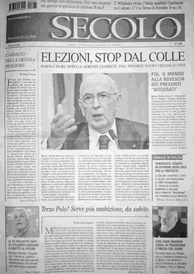 martedì 21 dicembre 2010