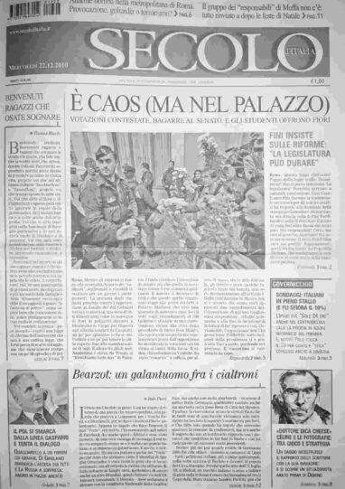 mercoledì 22 dicembre 2010