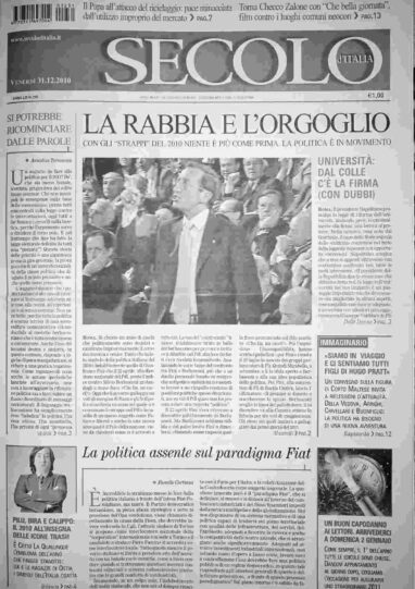 venerdì 31 dicembre 2010