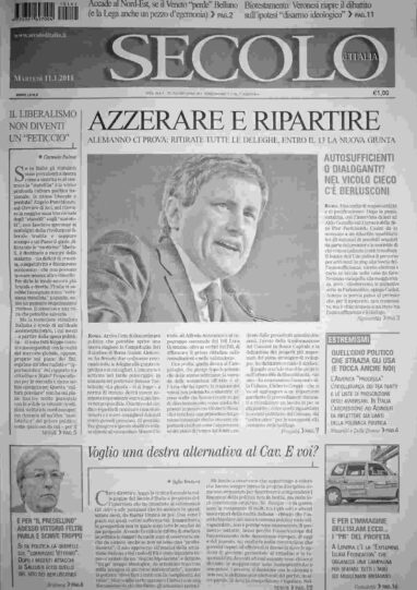 martedì 11 gennaio 2011