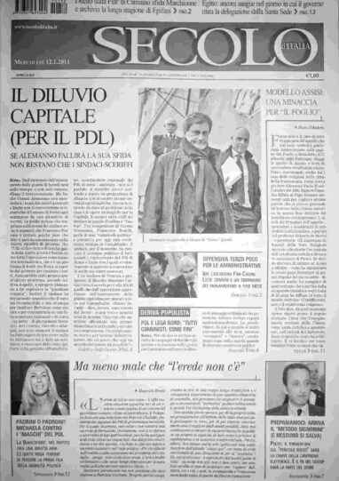 mercoledì 12 gennaio 2011