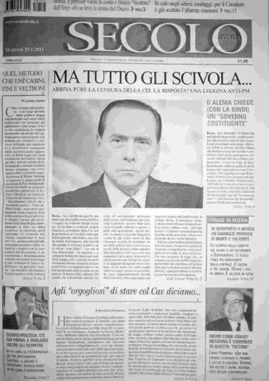 martedì 25 gennaio 2011