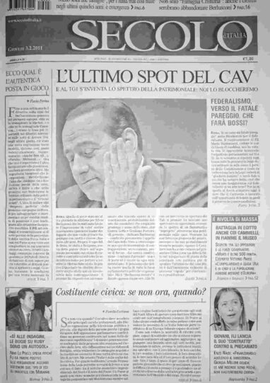 giovedì 3 febbraio 2011