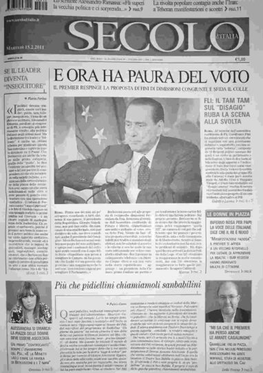 martedì 15 febbraio 2011