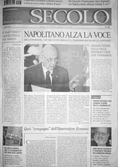 mercoledì 23 febbraio 2011