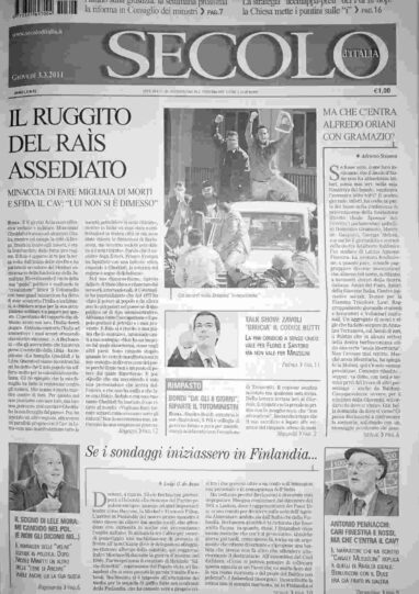 giovedì 3 marzo 2011