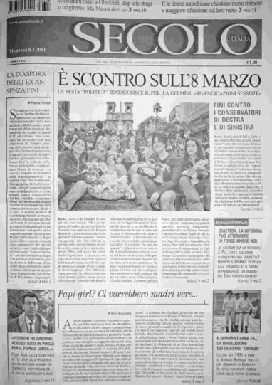 martedì 8 marzo 2011