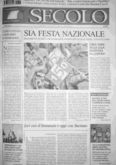 giovedì 17 marzo 2011