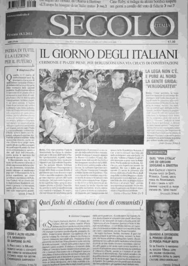 venerdì 18 marzo 2011