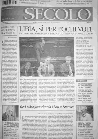 venerdì 25 marzo 2011