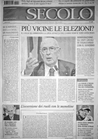 sabato 2 aprile 2011