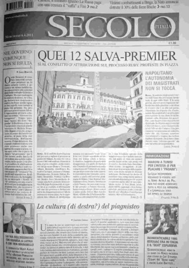 mercoledì 6 aprile 2011