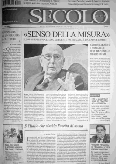 martedì 19 aprile 2011