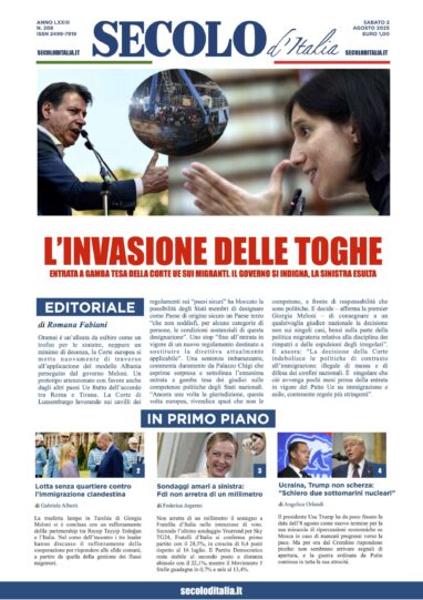 Sabato 2 agosto 2025