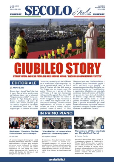 Lunedì 4 agosto 2025