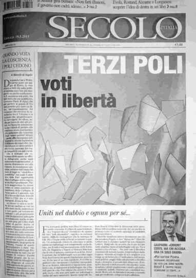 giovedì 19 maggio 2011