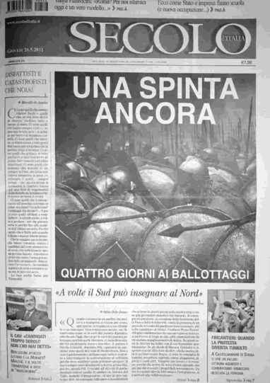 giovedì 26 maggio 2011