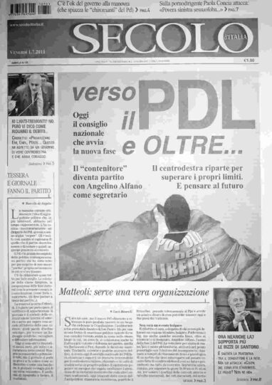 venerdì 1 luglio 2011