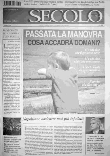 venerdì 15 luglio 2011