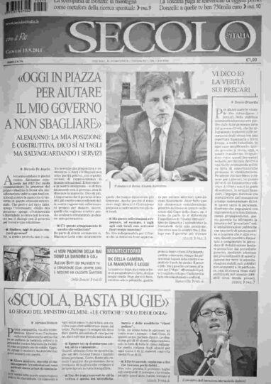 giovedì 15 settembre 2011