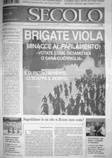 giovedì 22 settembre 2011