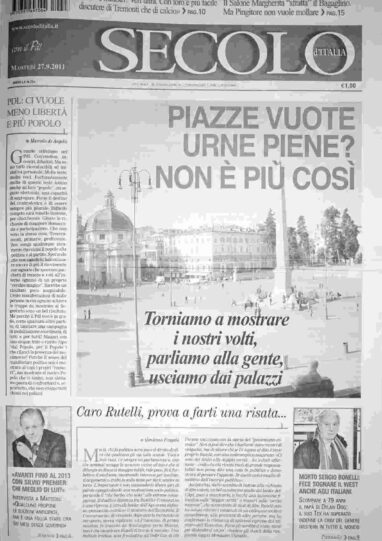 martedì 27 settembre 2011