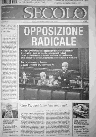 venerdì 14 ottobre 2011