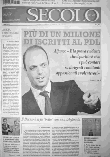 mercoledì 2 novembre 2011