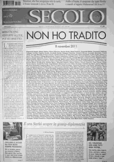 mercoledì 9 novembre 2011