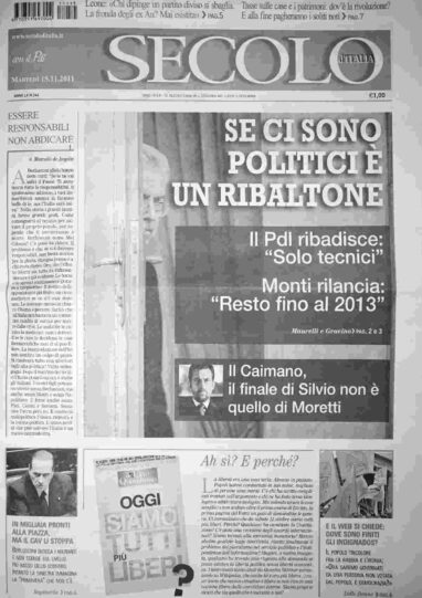martedì 15 novembre 2011