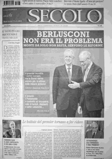 mercoledì 23 novembre 2011