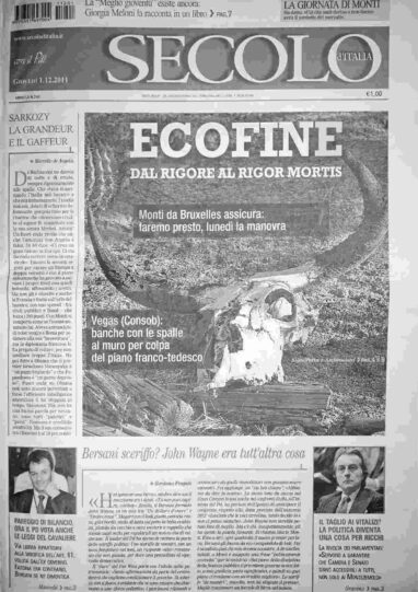 giovedì 1 dicembre 2011