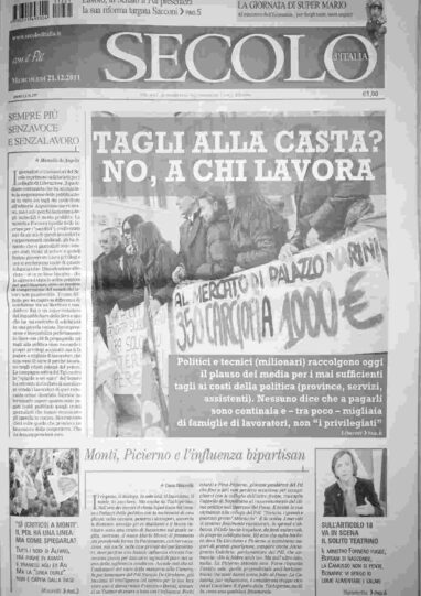 mercoledì 21 dicembre 2011