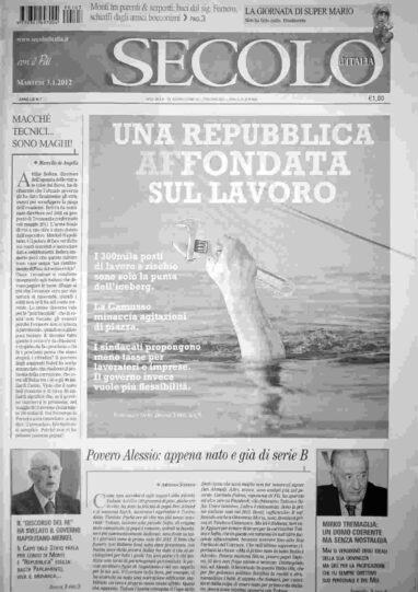 martedì 3 gennaio 2012