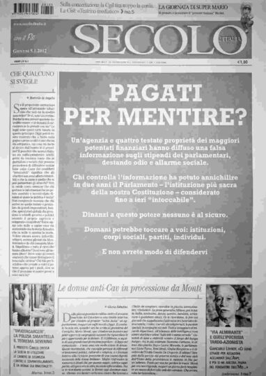 giovedì 5 gennaio 2012