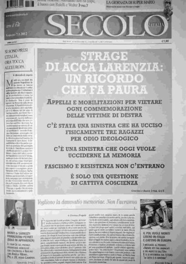 sabato 7 gennaio 2012