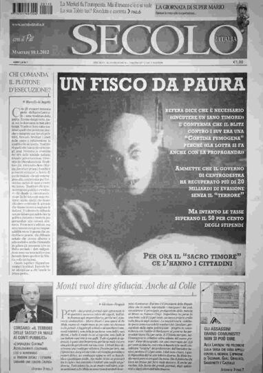 martedì 10 gennaio 2012