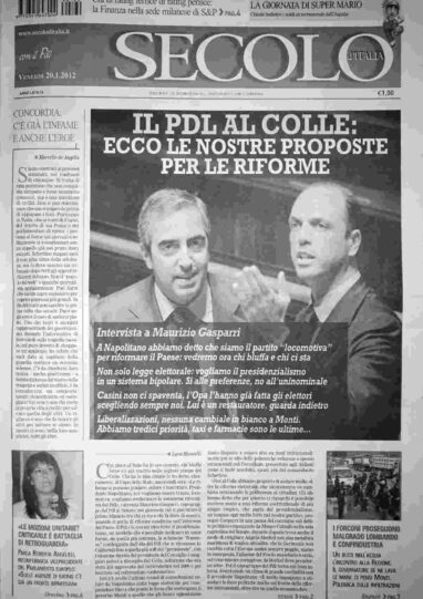 venerdì 20 gennaio 2012