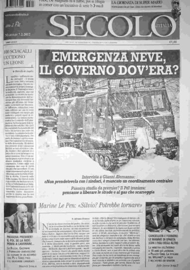 martedì 7 febbraio 2012