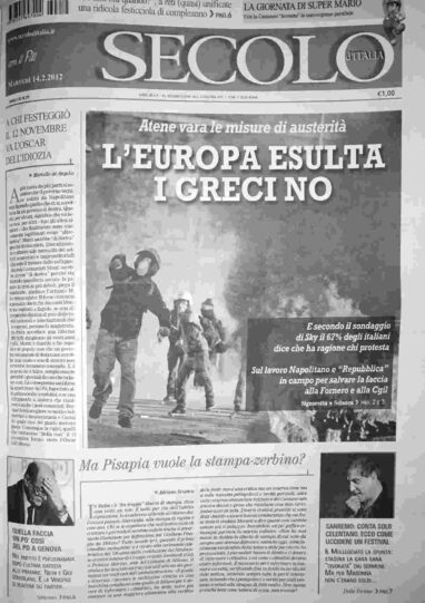 martedì 14 febbraio 2012